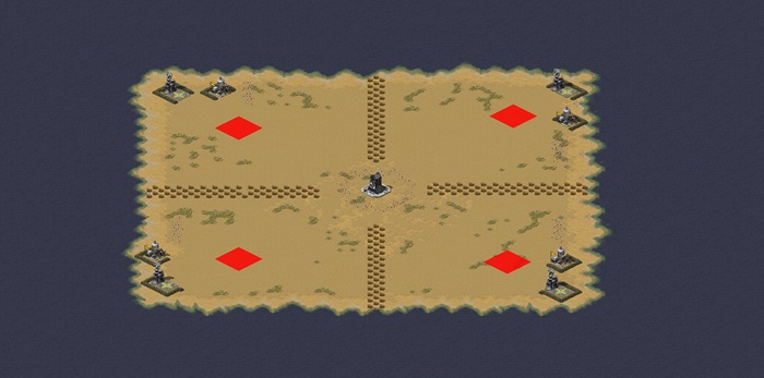 Nuke in center map + oil in corners by R2 preview