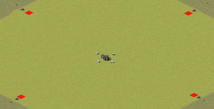 100x100 map with four oil derricks preview