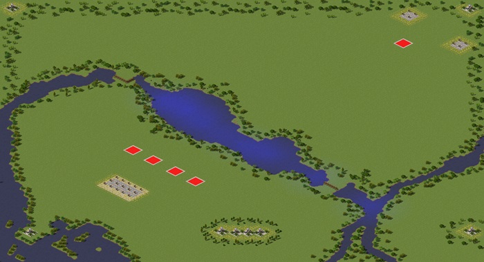 Rocky Rivers Survival Map - Very Hard AI preview