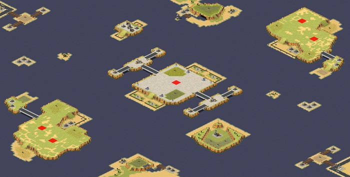 King of the Isle - Ver.2 (2v2v1 - Player 5 required - many scripts) - Rev.6 preview