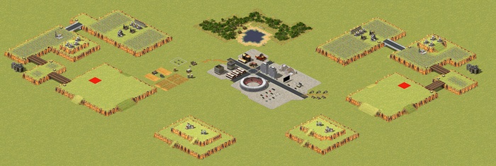 City in the middle of cliffs preview