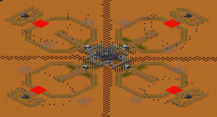 Oil in Corners & Center -- TOM version preview