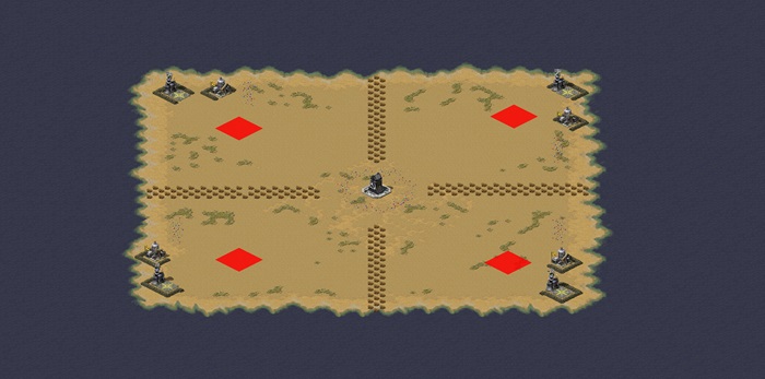 Nuke in center map + oil in corners by R2 preview