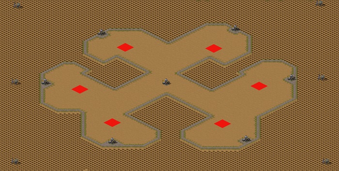 [6] Oil In Corners & Center - Desert - Team Match 2-2-2 preview