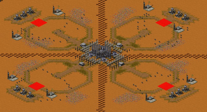 Oil in Corners & Center -- TOM version preview