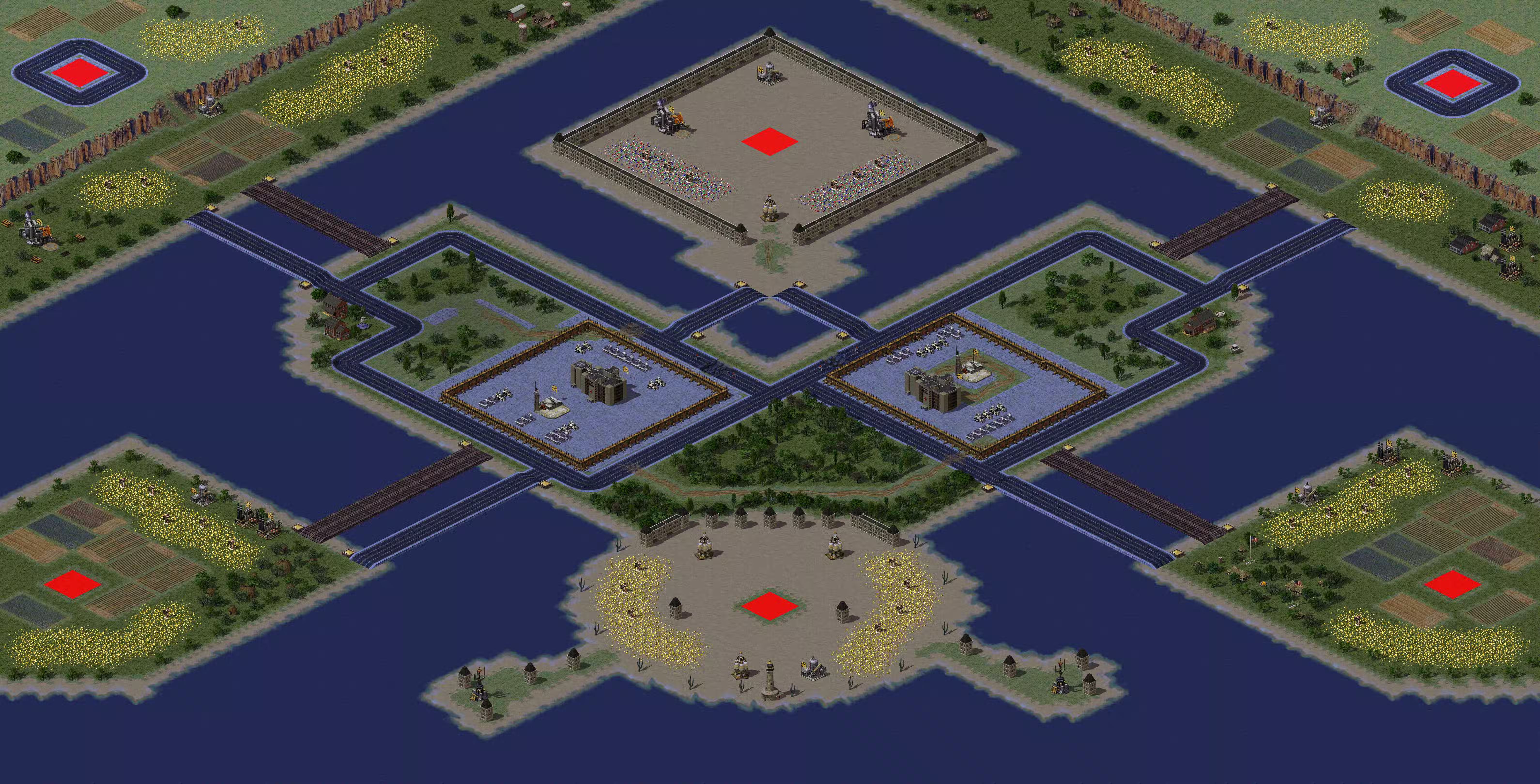 Preview of 6 New Acid Rain 1v1 x6 (Map No Ship)
